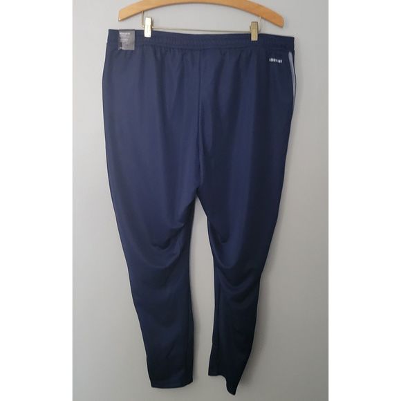 Adidas NWT Women's Plus Size Aeroready Sereno Slim Tapered-Cut Pants Blue Sz 2X - Picture 2 of 6